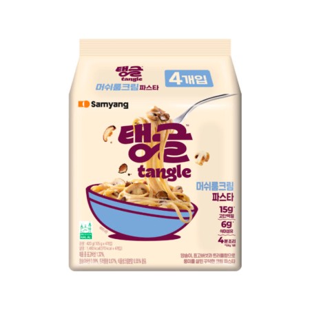 SAMYANG TANGLE MUSHROOM CREAM PASTA 420g (105g*4)