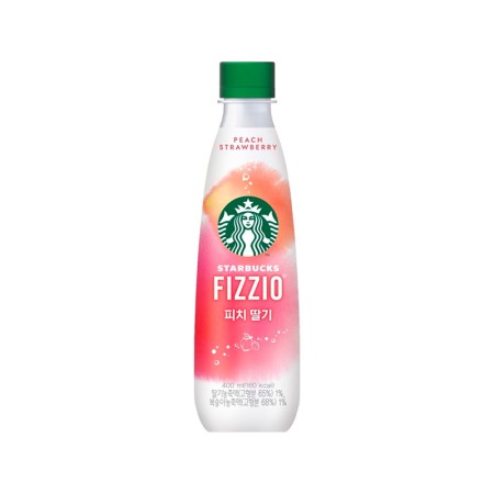 STARBUCKS FIZZIO PEACH STRAWBERRY 400ml Korean food wholesale product image